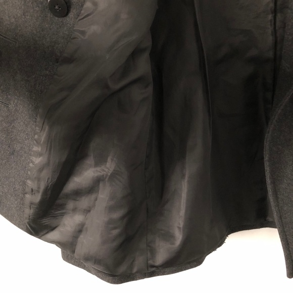 Michael Kors Grey Wool Blend Pea Coat - Picture 6 of 7